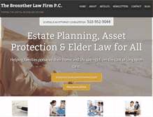 Tablet Screenshot of bronstherlaw.com